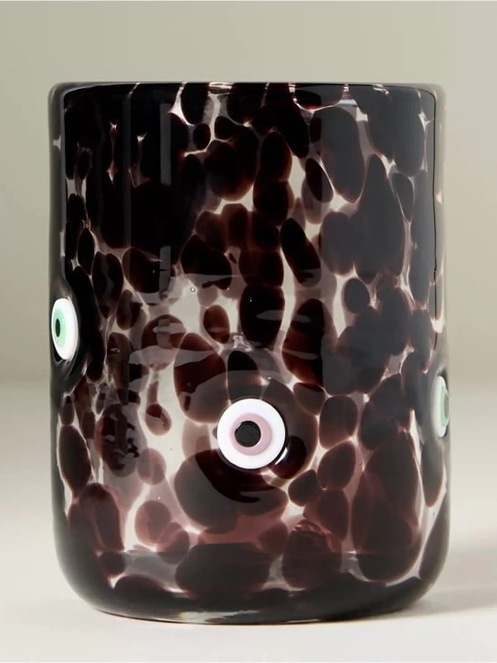 Anthropologie Mystic Evil Eye Icon Juice Glass Halloween